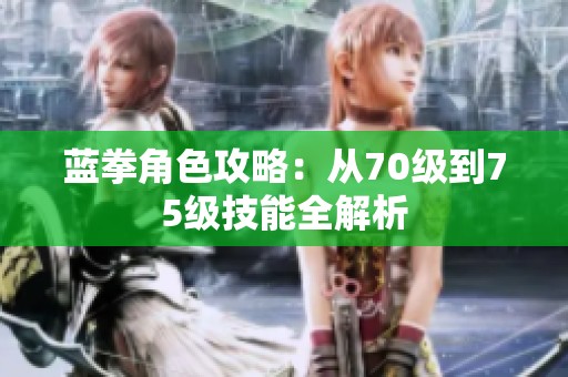 蓝拳角色攻略：从70级到75级技能全解析