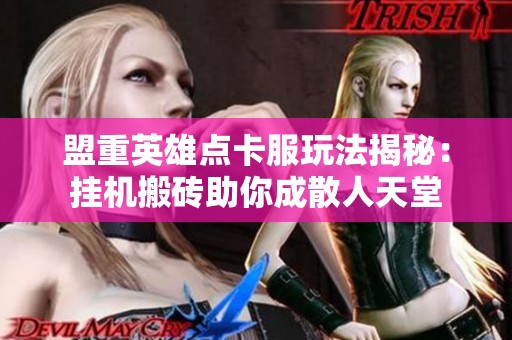 盟重英雄点卡服玩法揭秘：挂机搬砖助你成散人天堂