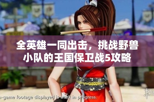 全英雄一同出击，挑战野兽小队的王国保卫战5攻略
