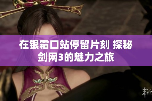在银霜口站停留片刻 探秘剑网3的魅力之旅