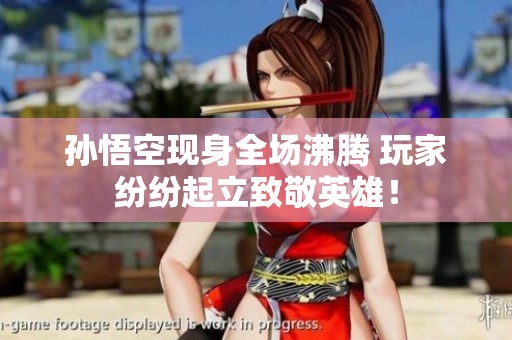 孙悟空现身全场沸腾 玩家纷纷起立致敬英雄！