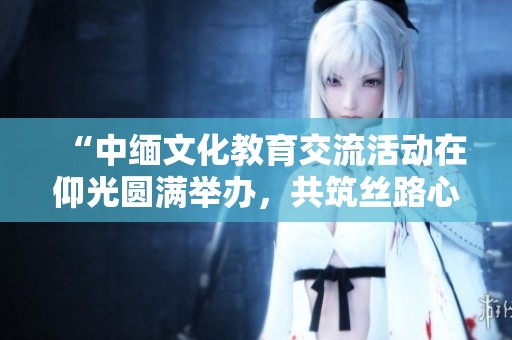 “中缅文化教育交流活动在仰光圆满举办，共筑丝路心桥”
