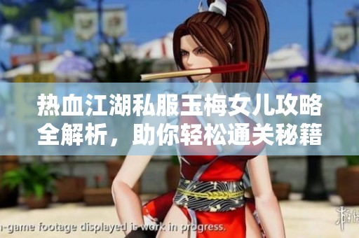 热血江湖私服玉梅女儿攻略全解析，助你轻松通关秘籍大公开