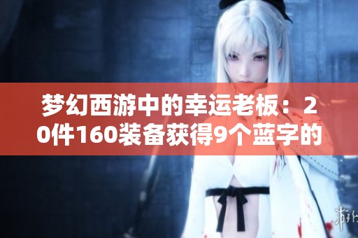 梦幻西游中的幸运老板：20件160装备获得9个蓝字的惊人表现