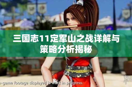 三国志11定军山之战详解与策略分析揭秘
