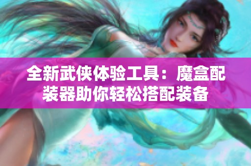 全新武侠体验工具：魔盒配装器助你轻松搭配装备