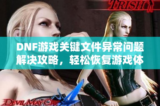 DNF游戏关键文件异常问题解决攻略，轻松恢复游戏体验