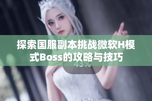 探索国服副本挑战微软H模式Boss的攻略与技巧