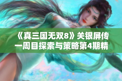 《真三国无双8》关银屏传一周目探索与策略第4期精彩内容解析