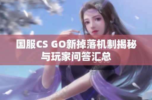 国服CS GO新掉落机制揭秘与玩家问答汇总