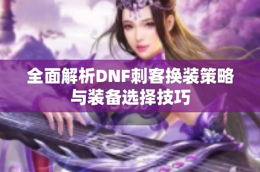 全面解析DNF刺客换装策略与装备选择技巧