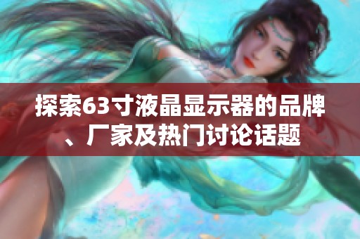 探索63寸液晶显示器的品牌、厂家及热门讨论话题