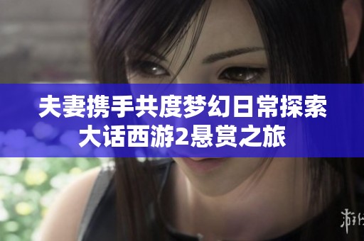 夫妻携手共度梦幻日常探索大话西游2悬赏之旅