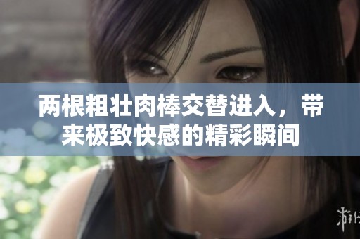 两根粗壮肉棒交替进入，带来极致快感的精彩瞬间