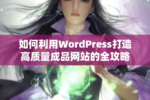如何利用WordPress打造高质量成品网站的全攻略