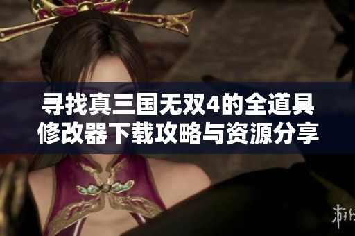 寻找真三国无双4的全道具修改器下载攻略与资源分享