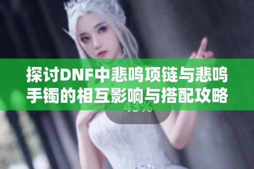 探讨DNF中悲鸣项链与悲鸣手镯的相互影响与搭配攻略