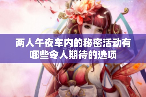 两人午夜车内的秘密活动有哪些令人期待的选项