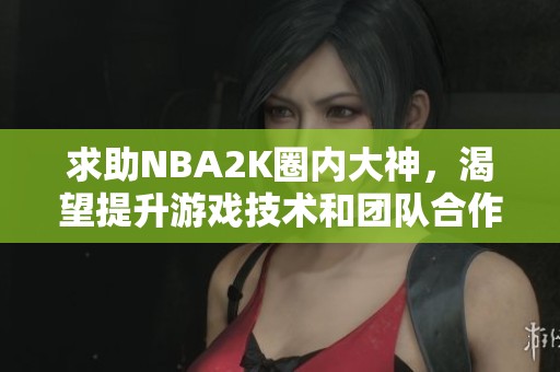 求助NBA2K圈内大神，渴望提升游戏技术和团队合作能力