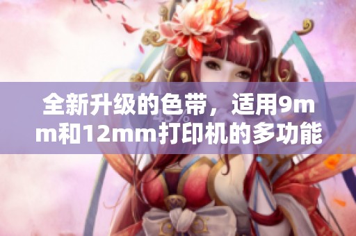 全新升级的色带，适用9mm和12mm打印机的多功能选择