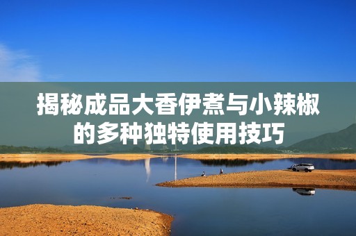 揭秘成品大香伊煮与小辣椒的多种独特使用技巧