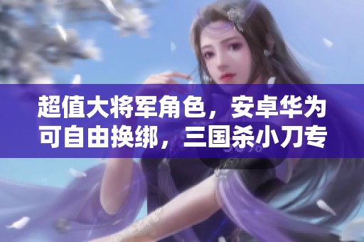 超值大将军角色，安卓华为可自由换绑，三国杀小刀专享优惠