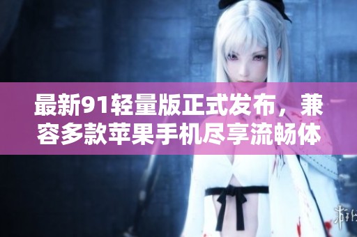 最新91轻量版正式发布，兼容多款苹果手机尽享流畅体验
