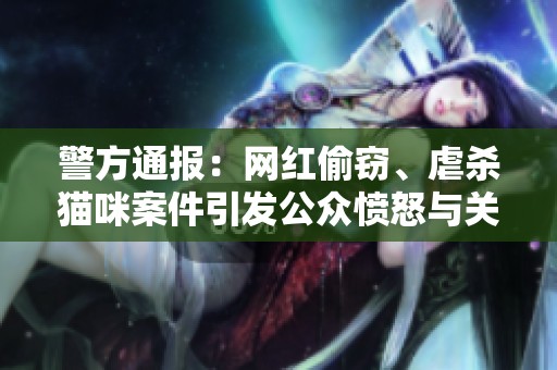 警方通报：网红偷窃、虐杀猫咪案件引发公众愤怒与关注