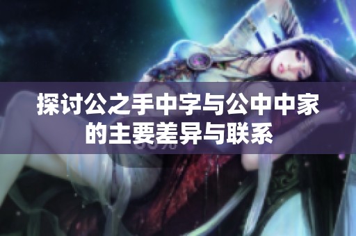 探讨公之手中字与公中中家的主要差异与联系