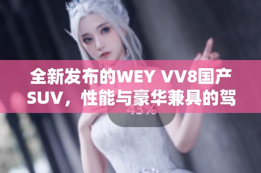 全新发布的WEY VV8国产SUV，性能与豪华兼具的驾驶体验