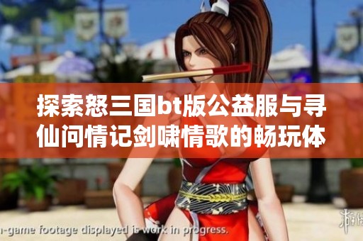 探索怒三国bt版公益服与寻仙问情记剑啸情歌的畅玩体验对比