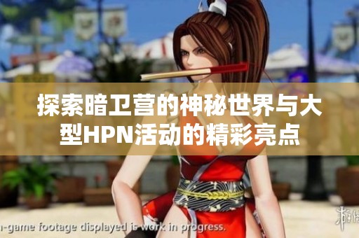 探索暗卫营的神秘世界与大型HPN活动的精彩亮点