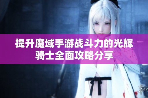 提升魔域手游战斗力的光辉骑士全面攻略分享