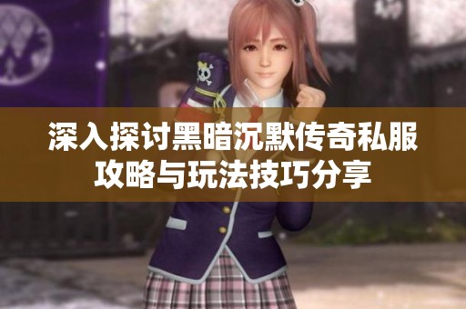 深入探讨黑暗沉默传奇私服攻略与玩法技巧分享