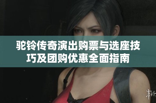 驼铃传奇演出购票与选座技巧及团购优惠全面指南