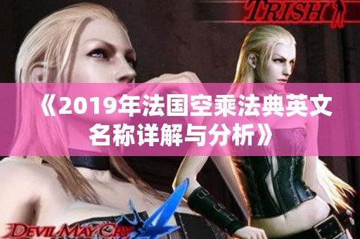 《2019年法国空乘法典英文名称详解与分析》