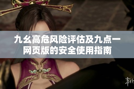 九幺高危风险评估及九点一网页版的安全使用指南