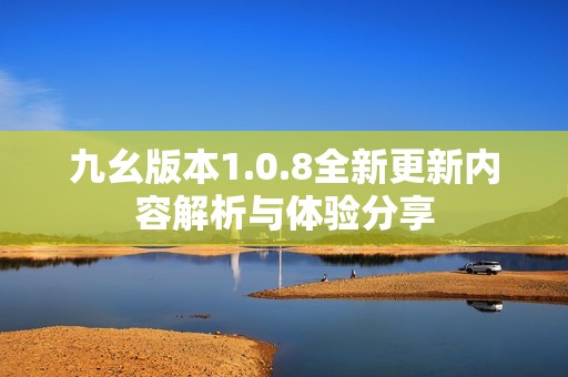 九幺版本1.0.8全新更新内容解析与体验分享