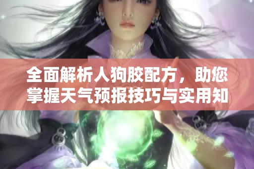 全面解析人狗胶配方，助您掌握天气预报技巧与实用知识