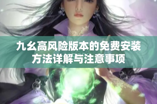 九幺高风险版本的免费安装方法详解与注意事项
