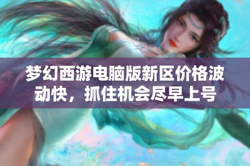 梦幻西游电脑版新区价格波动快，抓住机会尽早上号