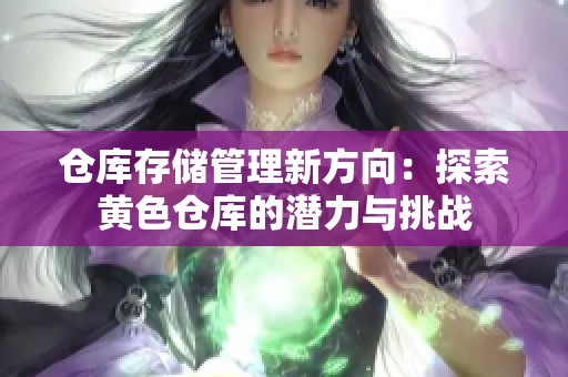 仓库存储管理新方向：探索黄色仓库的潜力与挑战