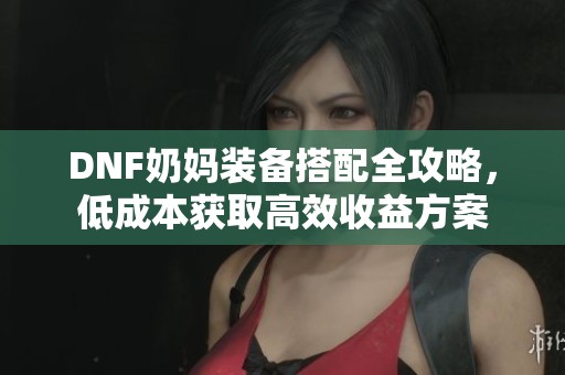 DNF奶妈装备搭配全攻略，低成本获取高效收益方案