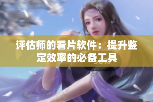 评估师的看片软件：提升鉴定效率的必备工具