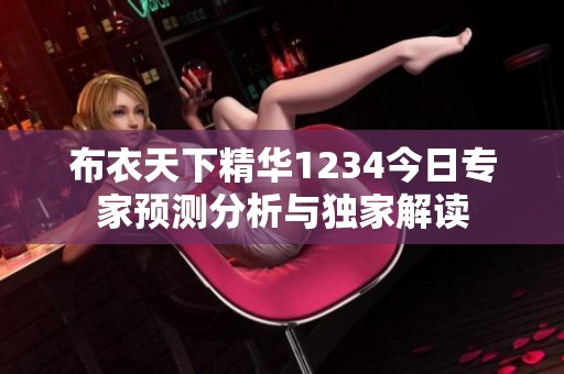布衣天下精华1234今日专家预测分析与独家解读