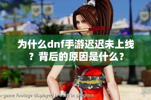 为什么dnf手游迟迟未上线？背后的原因是什么？