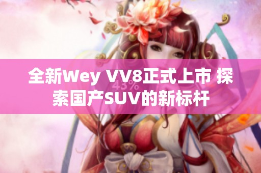 全新Wey VV8正式上市 探索国产SUV的新标杆