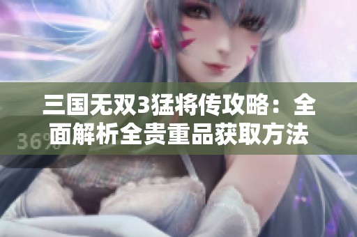 三国无双3猛将传攻略：全面解析全贵重品获取方法