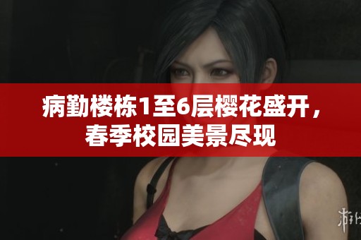 病勤楼栋1至6层樱花盛开，春季校园美景尽现