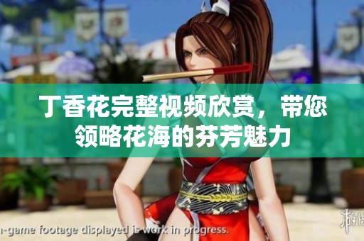 丁香花完整视频欣赏，带您领略花海的芬芳魅力